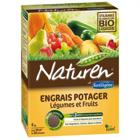 Engrais potager fruitier 4kg Naturen - Fertiligène