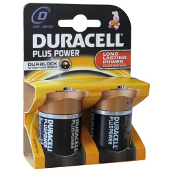 Pile 1,5V D/LR20 Duracell Plus Power x 2