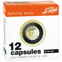 Capsules x12 Familia Wiss 110mm
