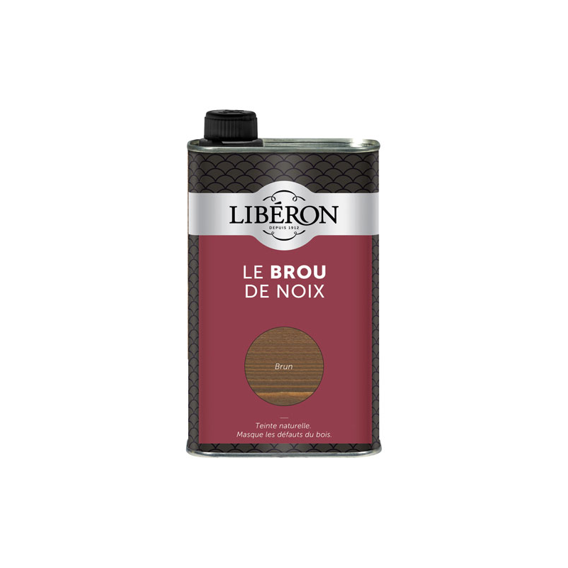 Brou de noix brun foncé Liberon 500ml